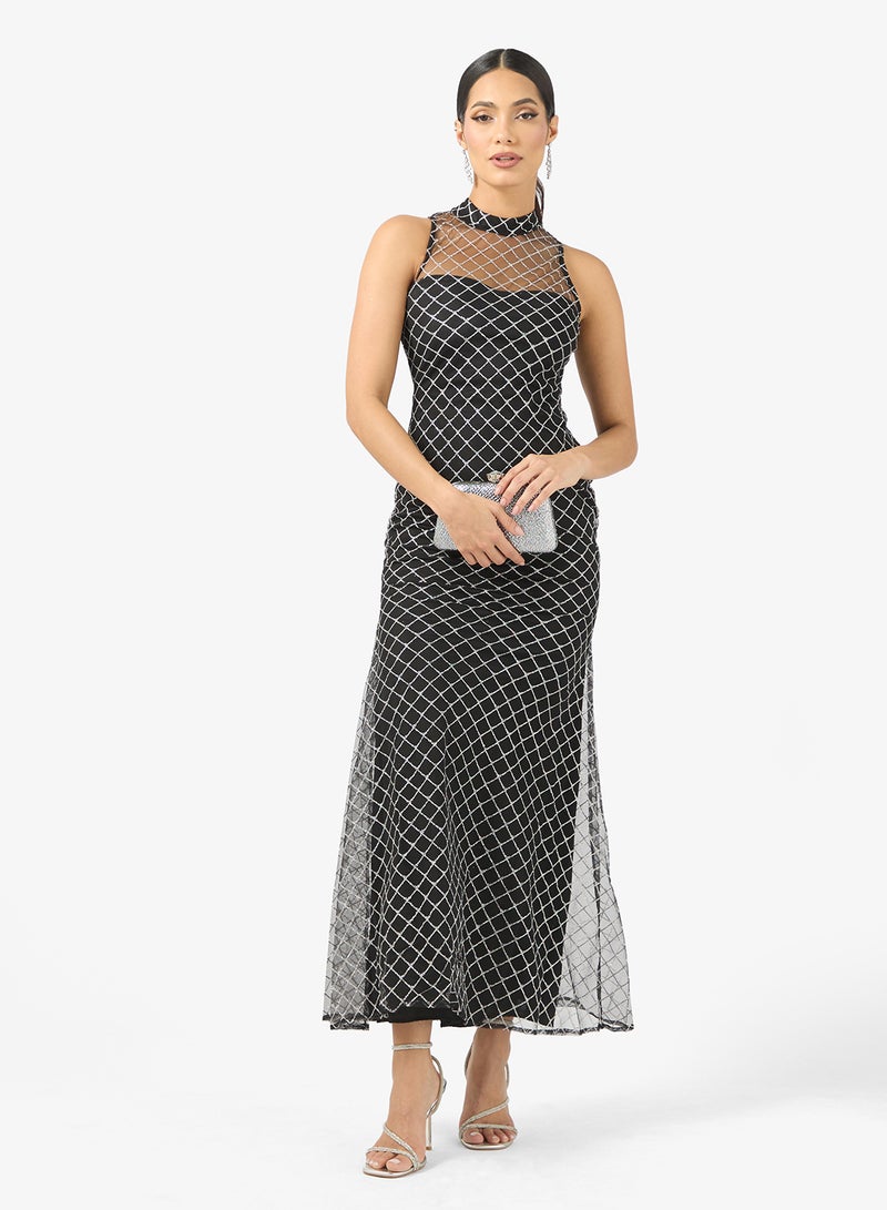 ايلا فستان لامع بأكمام منفوشة - Image 4