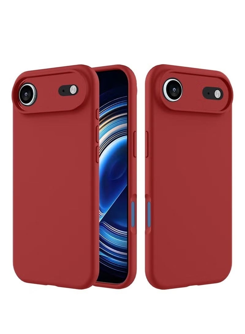 ELTRAZONE Premium Soft Liquid Silicone Case for Apple iPhone 17 Air 5G (2025) – Slim Shockproof Full Body Protective Cover with Anti-Scratch Microfiber Lining – Smooth Matte Finish – Red (MCRPSN) - Image 1