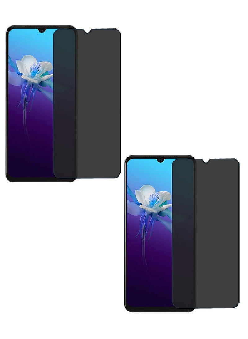 we3 2 Pieces Tempered Glass Screen Protector Anti-Spy Privacy Designed For vivo V20 Full Screen Coverage And Bubble Free - Image 1