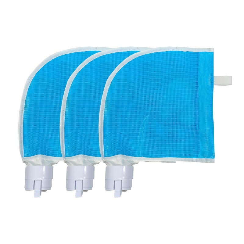 UCEDER 360 Pool Cleaner Leaf Bags with Zipper Larger Capacity 9-100-1012 Replacement Net Leaf Catcher Compatible with Zodiac Polaris 360 380 Pool Cleaner Perfect for Outdoor Swimming Pool Cleaning (3)