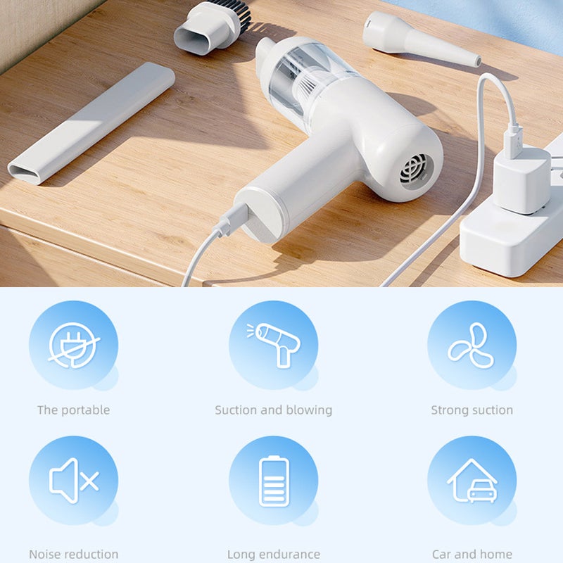 Multifunctional Car Cordless Vacuum Cleaner High Power Home Appliance Vacuum Cleaner Home and Car Dual Use Portable Vacuum Cleaner 3-in-1 Vacuum Cleaner - Image 3