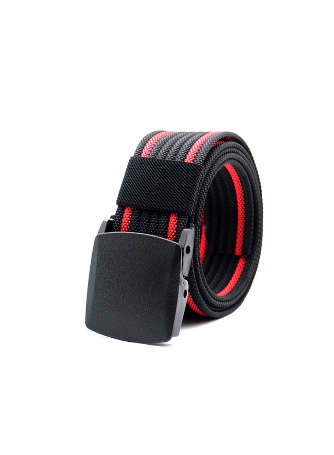 Outdoor Men's And Women's Nylon Belts, Student Military Training Pants Belts, Breathable Plastic Buckle Canvas Belts For Men Products