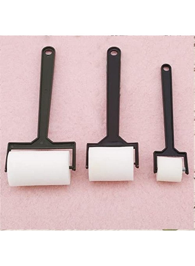 worison Plastic 3 Piece Set White ?Synthetic Sponge Brush Foam Painting Roller Brush for Drawing,Canvas Painting - Image 5