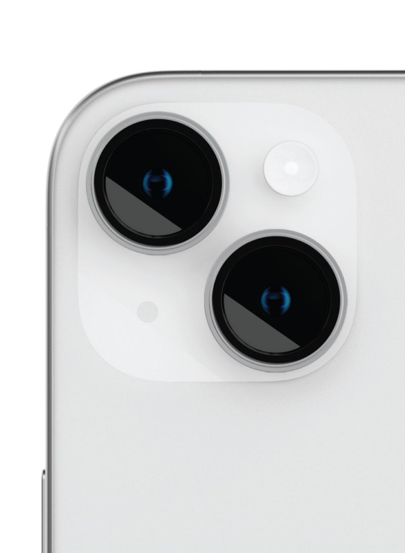 LEVELO iPhone 15 / 15 Plus Camera Lens Protector Lucent Duo 9H Hardness / Anti Scratch / Explosion Proof / Built to Resist Damage / Strong Absorption Anti-Drop / Ring Authentic Original Convex - Silver - Image 2