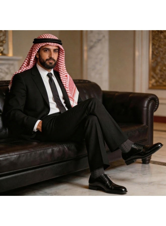 جنت موبين جوارب رجالية فائقة الرقة للعمل، بنسيج شبكي ماسي مبرد (D10)، مسامية ومناسبة للأجواء الدافئة، مقاسات الاتحاد الأوروبي 40-45 - أسود - Image 4