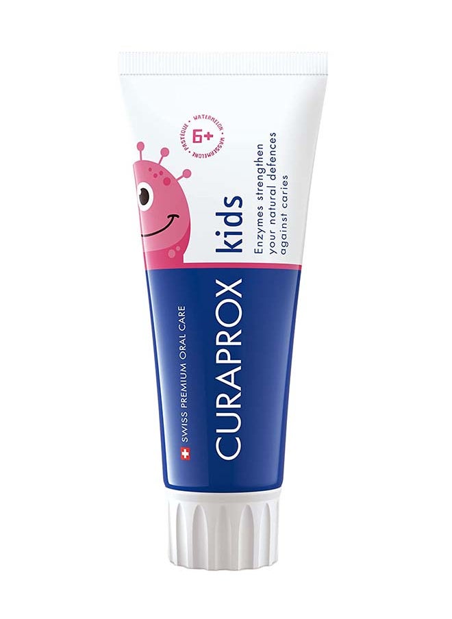 CURAPROX Children'S Toothpaste Cs Kids Watermelon 60Ml - Watermelon Toothpaste For Kids 6 + Years With 1,450 Ppm Fluoride  - Image 1