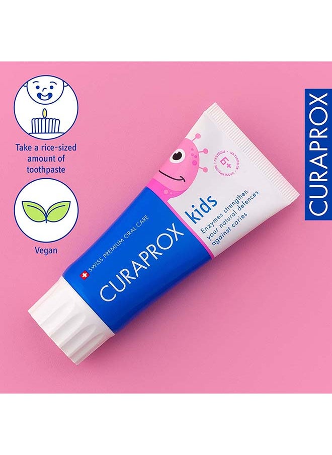 CURAPROX Children'S Toothpaste Cs Kids Watermelon 60Ml - Watermelon Toothpaste For Kids 6 + Years With 1,450 Ppm Fluoride  - Image 4