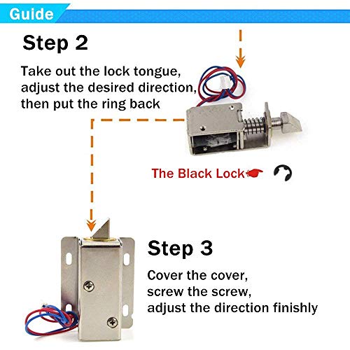 REES52 DC 12V Electric Solenoid Lock Assembly Security Lock for Security System safes Door Cabinet - Image 5