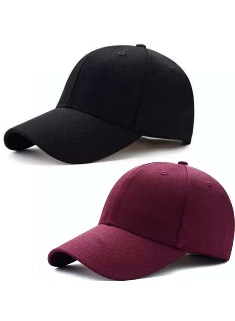 Bundle of two Baseball & Snapback Hat For unisex, Sport Cap
