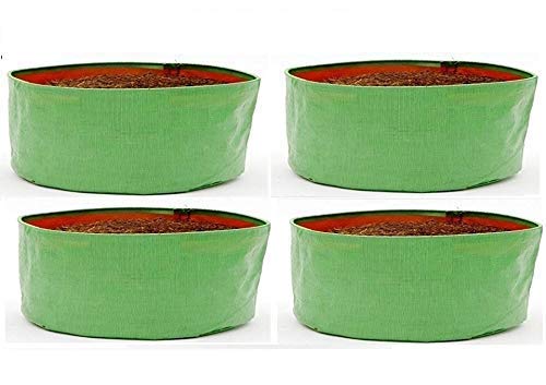 COIR GARDEN Terrace Gardening Hdpe Grow Bags for Vegetable Plants, Spinach (Keerai, Palak Plant Grow Bags) (18"X9" Inches) - [46Cms(L) X 22Cms(H)] - 18X9 Inches, Pack of 4 - Image 1