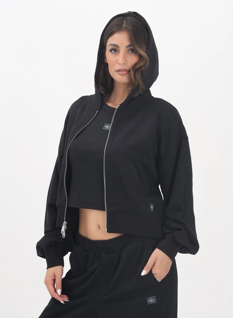 Calvin Klein Jeans Woven Label Hoodie - Image 1