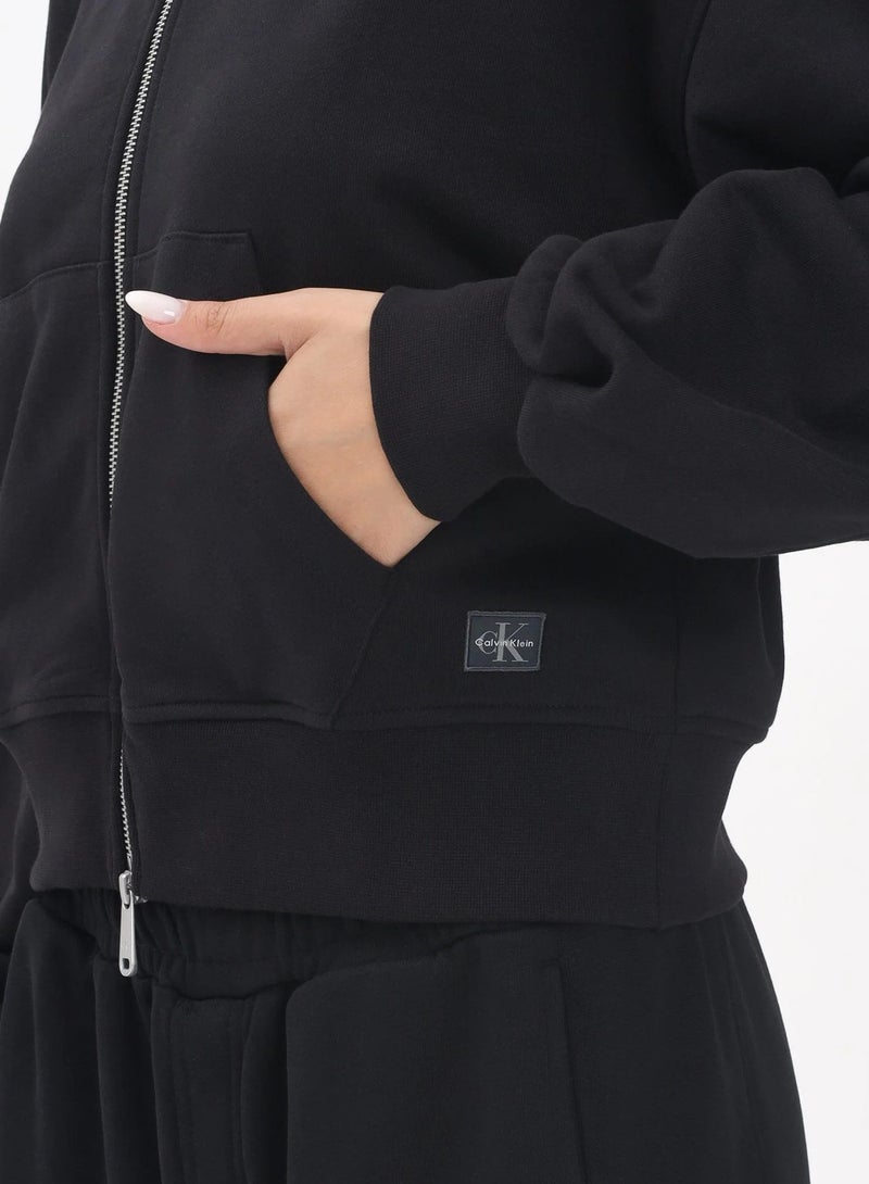Calvin Klein Jeans Woven Label Hoodie - Image 4