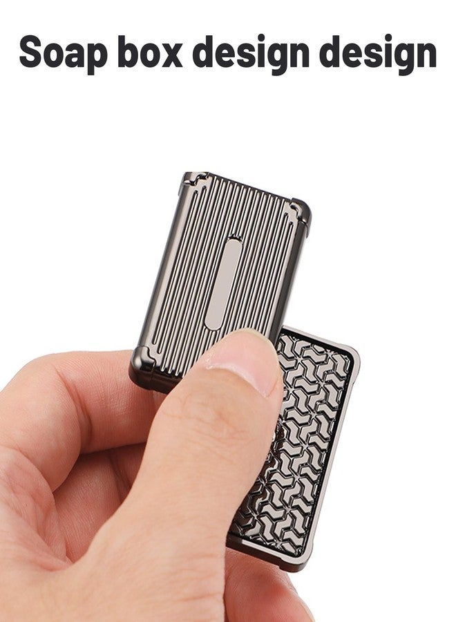 Aeenioy Alloy Metal Black Fidget Slider for Stress and Anxiety Relief-Soap Box Style, Stress Relief Toys Adults, Unrestricted Sliding - Image 4