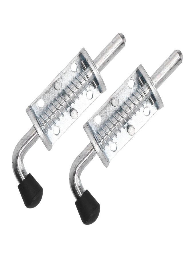 2PCS 6 Inch Spring Loaded Latch Pin Heavy Duty Latch Pin Door Lock for Tailgate Trailer Carriage Garage - Image 2