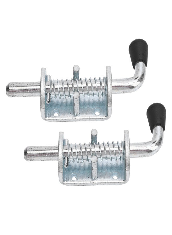 2PCS 6 Inch Spring Loaded Latch Pin Heavy Duty Latch Pin Door Lock for Tailgate Trailer Carriage Garage - Image 3