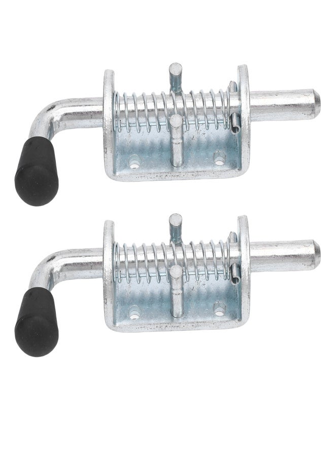 2PCS 6 Inch Spring Loaded Latch Pin Heavy Duty Latch Pin Door Lock for Tailgate Trailer Carriage Garage - Image 1