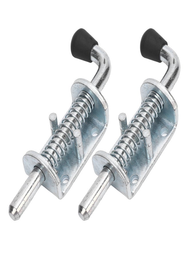 2PCS 6 Inch Spring Loaded Latch Pin Heavy Duty Latch Pin Door Lock for Tailgate Trailer Carriage Garage - Image 5