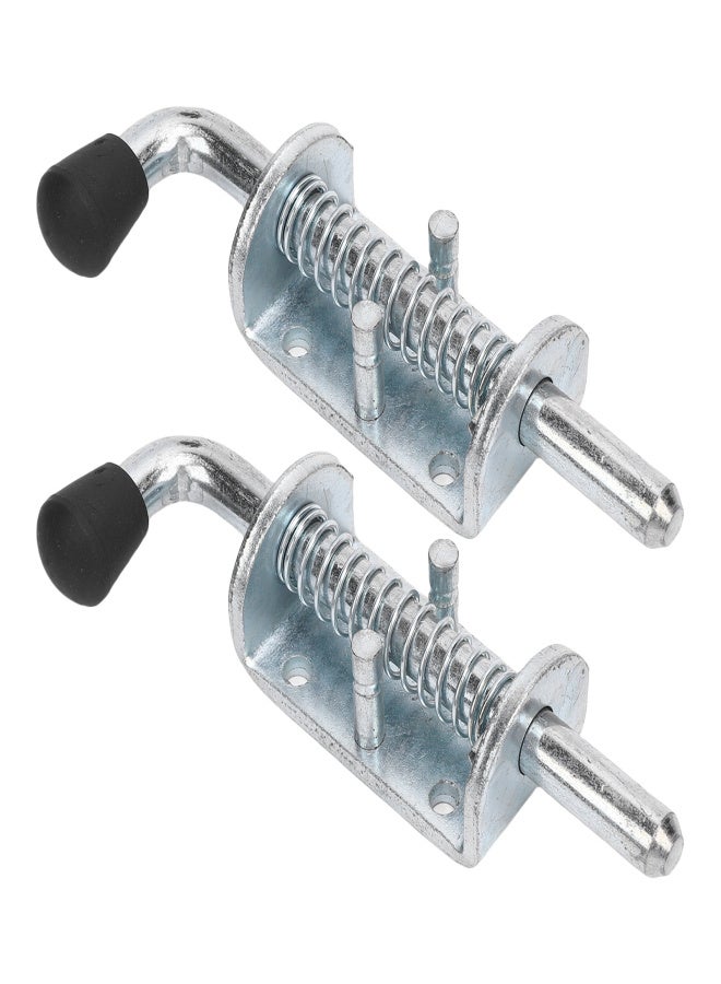 2PCS 6 Inch Spring Loaded Latch Pin Heavy Duty Latch Pin Door Lock for Tailgate Trailer Carriage Garage - Image 4