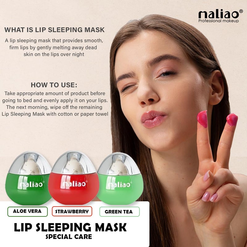 maliao Maliao Special Care Lip Sleeping Mask Hydrating Nourishing Repairing Dry Chapped Lips Overnight Lip Treatment Strawberry 15g - Image 3