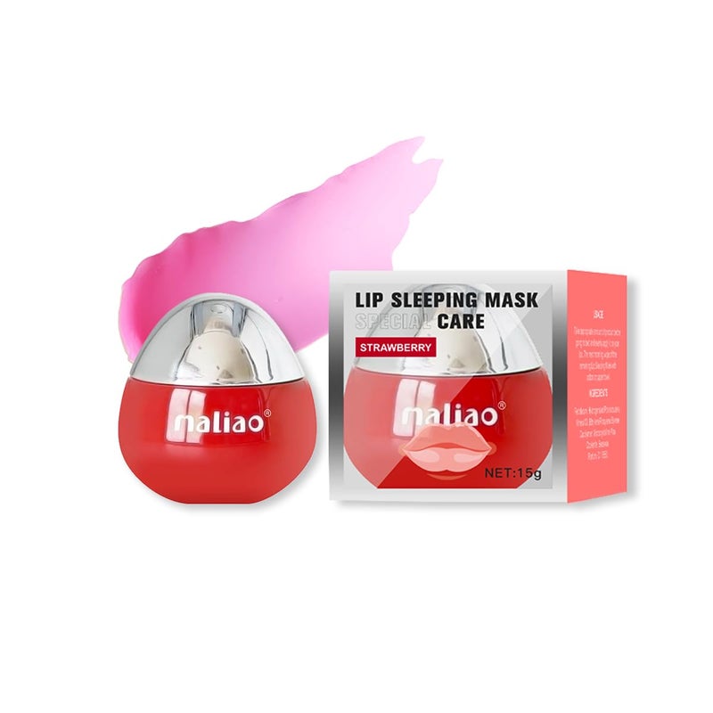 maliao Maliao Special Care Lip Sleeping Mask Hydrating Nourishing Repairing Dry Chapped Lips Overnight Lip Treatment Strawberry 15g - Image 1