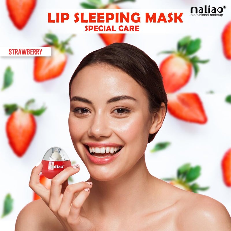 maliao Maliao Special Care Lip Sleeping Mask Hydrating Nourishing Repairing Dry Chapped Lips Overnight Lip Treatment Strawberry 15g - Image 4