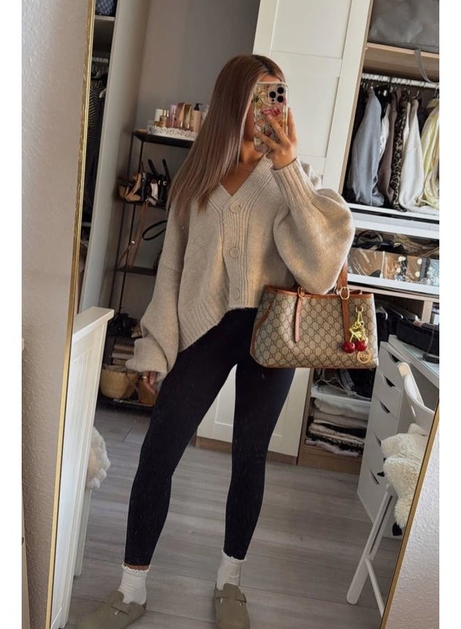 Mincib Women's Fleece Lined Leggings Thermal Warm Winter Leggings High Waisted Tummy Control Jogger Yoga Pants with Pockets, Black, M - Image 2