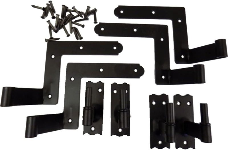 Atlantic Premium Shutters NR484BL 2 1/8" Offset Hinge Set (4 Hinges) Shutter Hardware 2 1/8" Offset Hinge Set (4 Hinges)