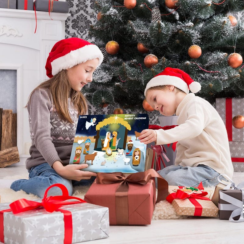 MADO Nativity Advent Calendar 2025 Nativity Set for Kids Christmas Advent Calendar for Kids Boys Girls Teens Toddler Children Christian Religious Advent Calendar Gifts Toy - Image 5