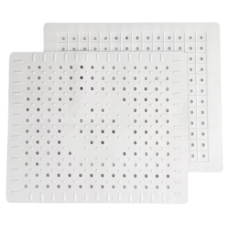 MAOSGO Sink Mat 2 Pack Sink Protectors for Bottom of Kitchen Sink Dishes and Glassware Fast Draining White