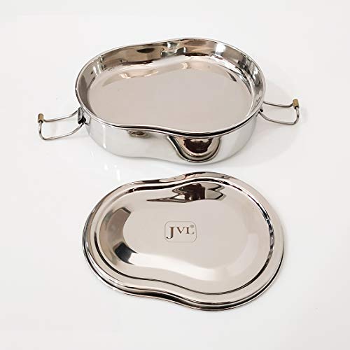 JVL Stainless Steel Lunch Box for Kids, Single Tier Steel Tiffin Box with Inner Plate, Advanced Locking Clips, Lightweight & Durable, Ideal for School & Office (Guitar, Small) - Image 5
