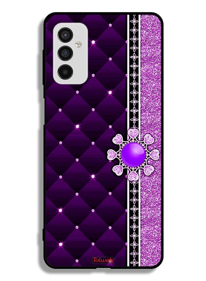 Tolwak Samsung Galaxy M52 5G Protective Case Cover Glitter Hearts - Image 2