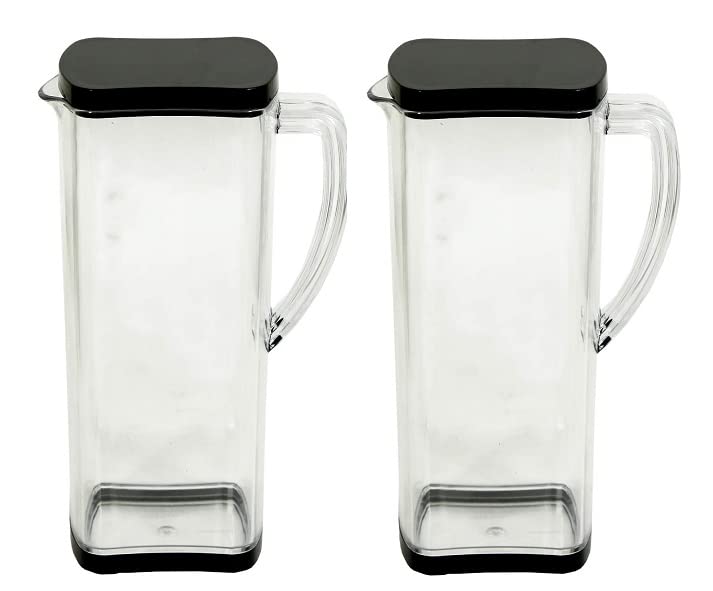 KD ZONE Water Jug with Plastic Handle 2 litres Transparent 2 - Image 1