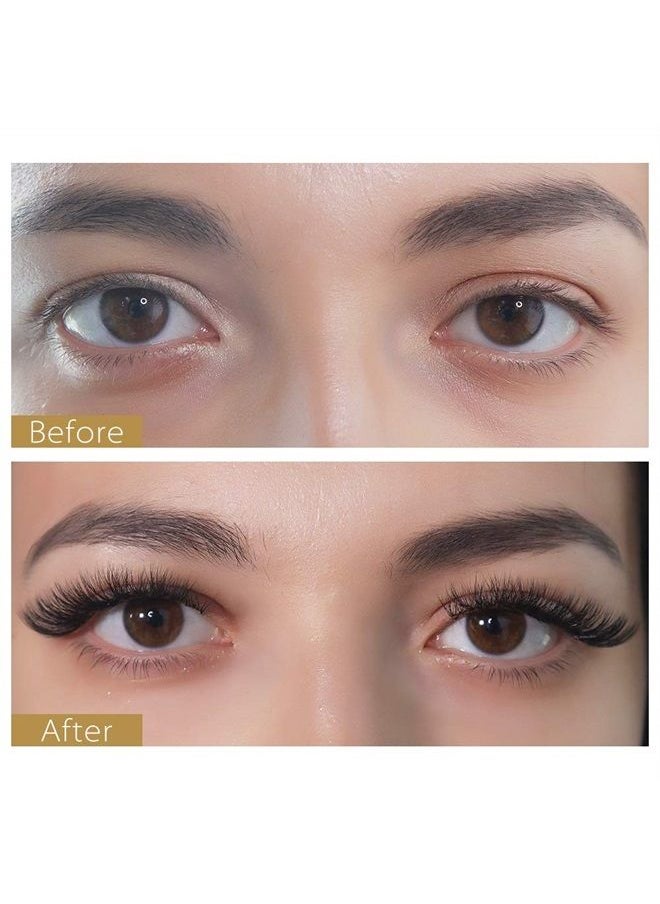 BEYELIAN Easy Fan Eyelash Extensions Volume Sets Self Fanning Lashes Black Salon Stylists Mega Fullness Semi Permanent .05 CC Curl 9-15mm Mix Tray  - Image 1