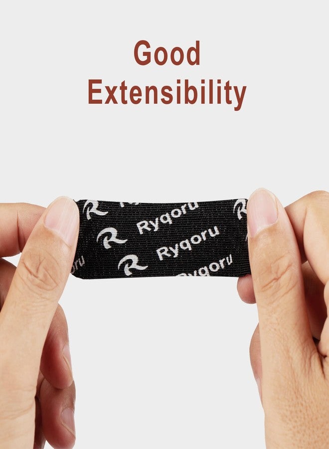Ryqoru 120 PCS Bowling Thumb Tape (Fast Release Black) - Pre-Cut Finger Insert Grip Tape for Bowlers, 1" x 2.75" Protective Tape, No Residue, Breathable - Image 4