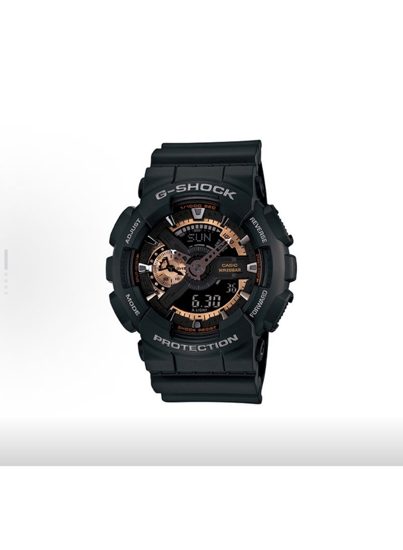 EDIFICE Casio G-SHOCK YOUTH series Classic black and gold color Black Knight trendy color-blocking watch, Casio watch - Image 1