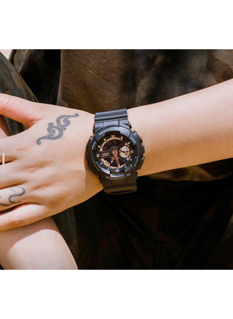 EDIFICE Casio G-SHOCK YOUTH series Classic black and gold color Black Knight trendy color-blocking watch, Casio watch - Image 3