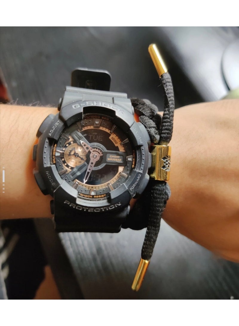 EDIFICE Casio G-SHOCK YOUTH series Classic black and gold color Black Knight trendy color-blocking watch, Casio watch - Image 4