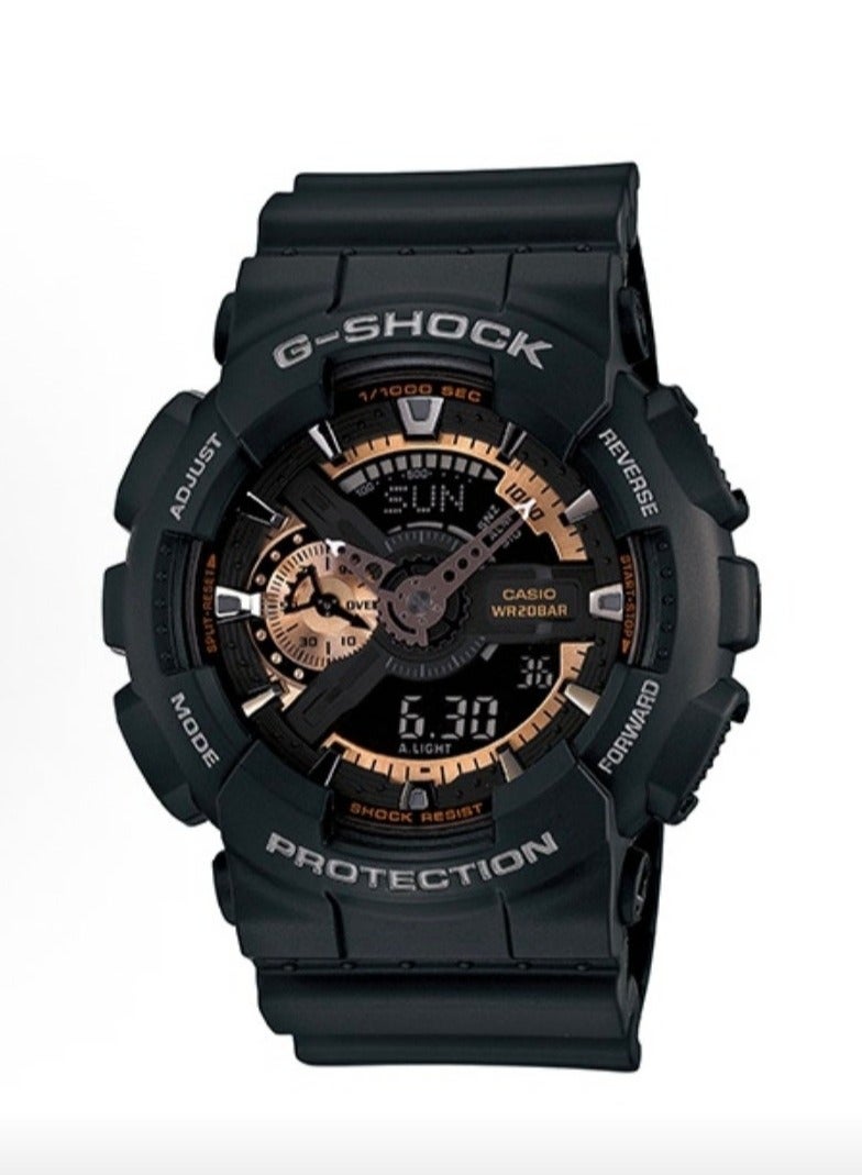 Casio G-SHOCK YOUTH series Classic black and gold color Black Knight trendy color-blocking watch, Casio watch - Image 1
