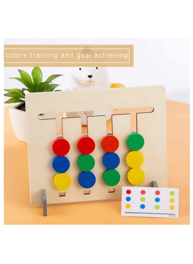 رونق لعبة الألوان الذكية والذاكرة 4 Color Game - لعبة مونتيسوري تعليمية لتدريب التركيز والسرعة ومطابقة الأنماط، مناسبة للأطفال والعائلة لتعزيز الإدراك البصري وتنمية المهارات الحركية.-العاب لوحيه - العاب اطفال-العاب تعليميه - Image 5