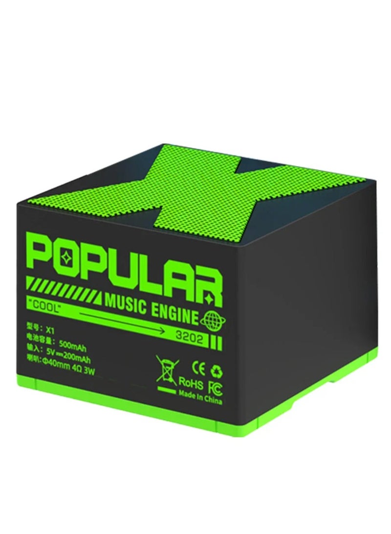 يونسي مكبر صوت صغير بتقنية البلوتوث مع صوت ستيريو، مكبر صوت صغير مع ميكروفون مدمج، اتصال بدون استخدام اليدين. مكبر صوت محمول للسفر والمشي لمسافات طويلة وركوب الدراجات والسيارة والحفلات