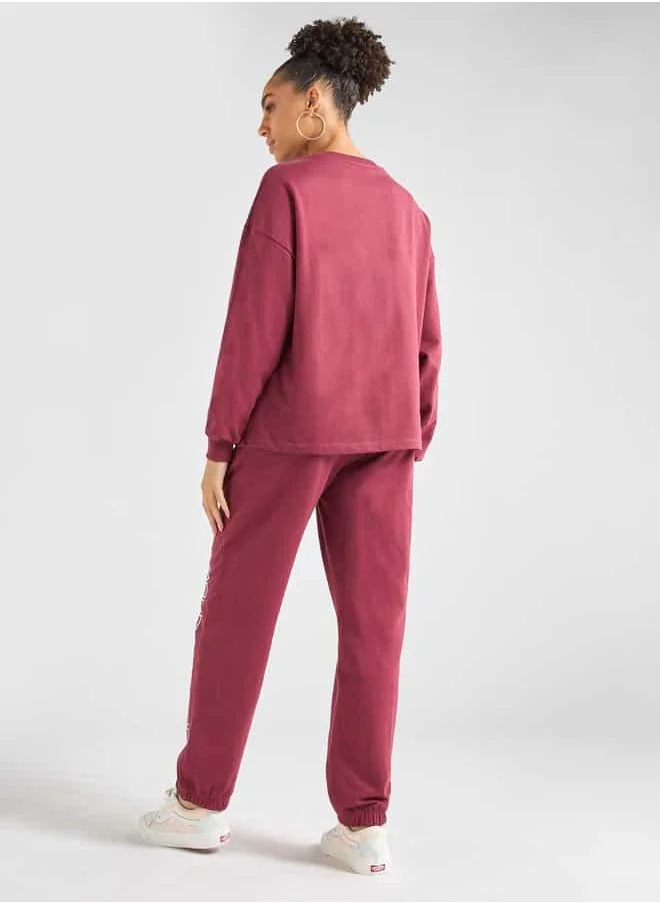 FAV Printed Long Sleeves Sweatshirt and Joggers Set