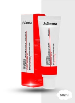 J'sDerma Moisturizing Cream with Tea Tree Leaf Oil Extract for Sebum Control and Skin Soothing Acnetrix DeLight Blending Cream 50ml  - Image 1