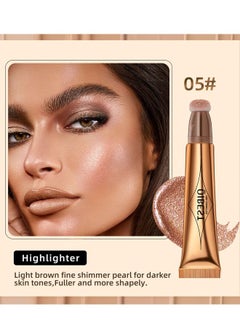 QiBest Multifunctional Makeup Pen Powder Blusher High Gloss Cosmetic Pen  #05  - Image 2