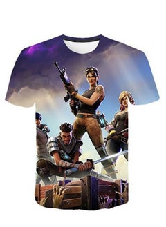 Generic Game Fortnite set 3D digital printing personalized breathable children's T-shirt shorts set  - Image 2