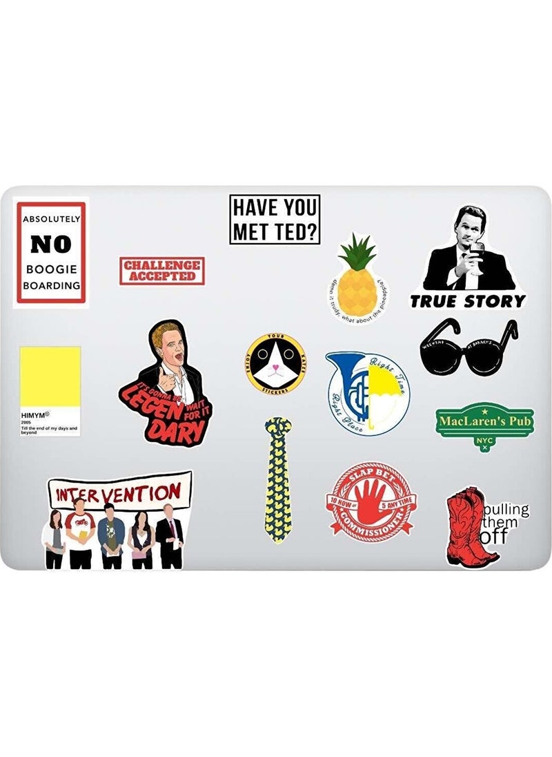 Kt Grup - How I Met Your Mother Hımym Themed Laptop Notebook Tablet Sticker Set (14 Pieces) - Image 1
