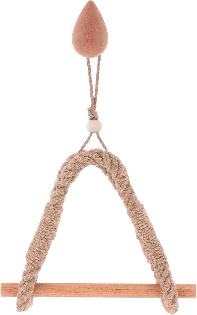 LABRIMP Retro Wall Mount Toilet Paper Holder with Jute Rope Twine, Tissue Roll Storage Rack and Towel Hanger for Bathroom Decor - Image 1