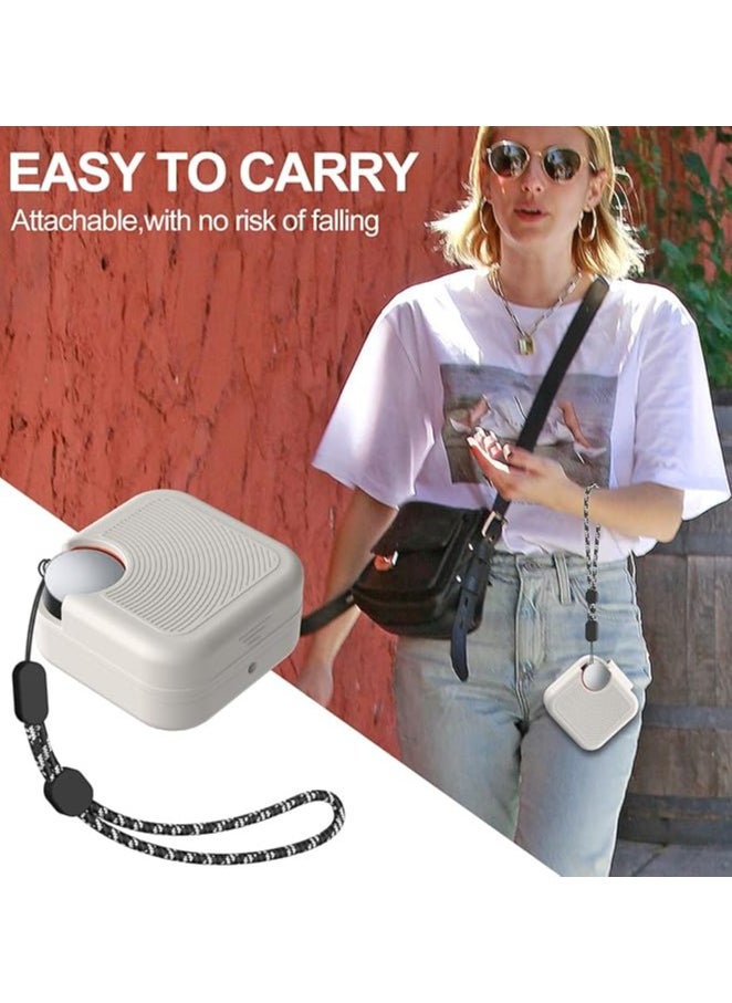 Silicone Protective  Case Cover for Nothing CMF buds with Keychain Cover (White)