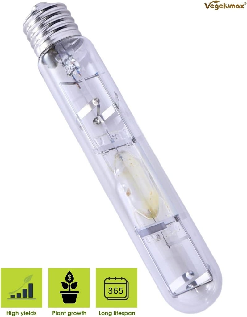 Vegelumax MH 400Watt Metal Halide HID Growing Light Bulb Lamp with High PAR Enhanced Blue and Violet Spectrum for Horticulture Vegetative Growth,CCT 6000K,36,000Lumens,E39 Base,2Pack - Image 4