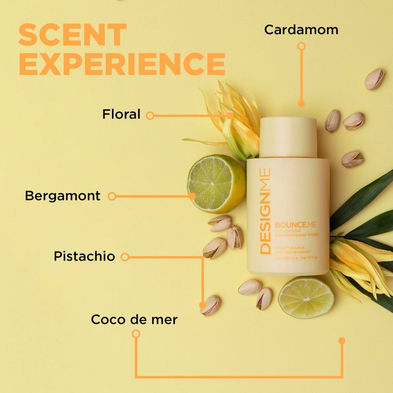 Design.Me BOUNCE.ME Shampoo | Curl-Defining, Anti-Frizz Formula for All Curl Types| Nourishing with Kukui Nut Seed and Buriti Oil | Boost Shine, Moisturizes Hair - Image 4