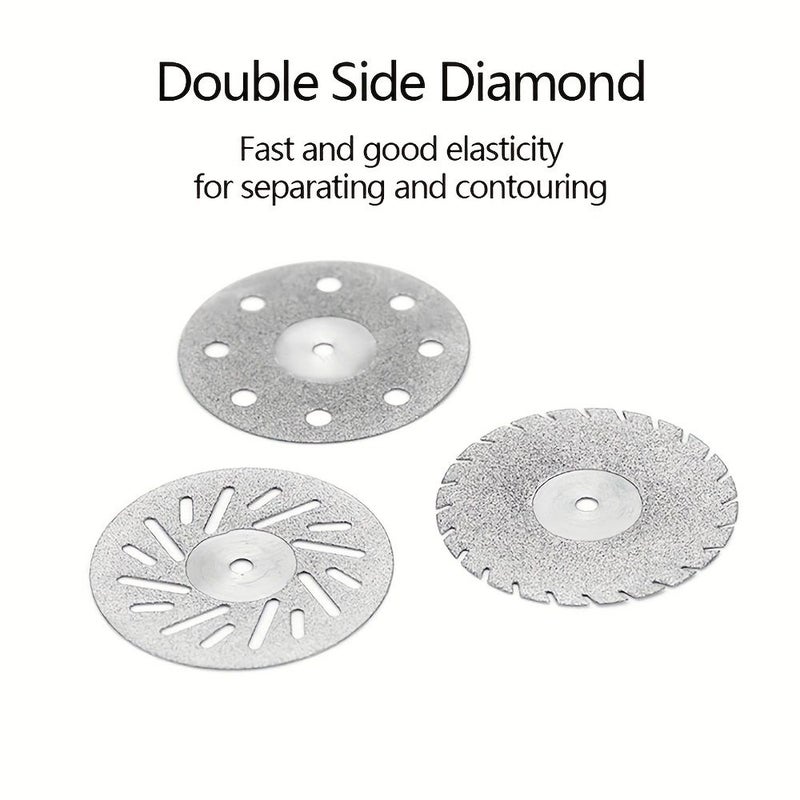 Technician Ultra Thin Double Sided Diamond Sandpaper Sheet Grinding Polishing Shaping Mandrel 2 Pieces With 1 Clamping Needle For Jewelry Jade Grinder C19 - Image 5